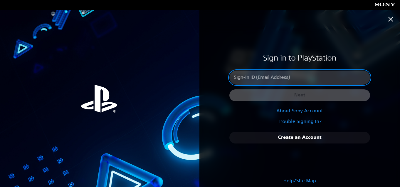 ps5 account