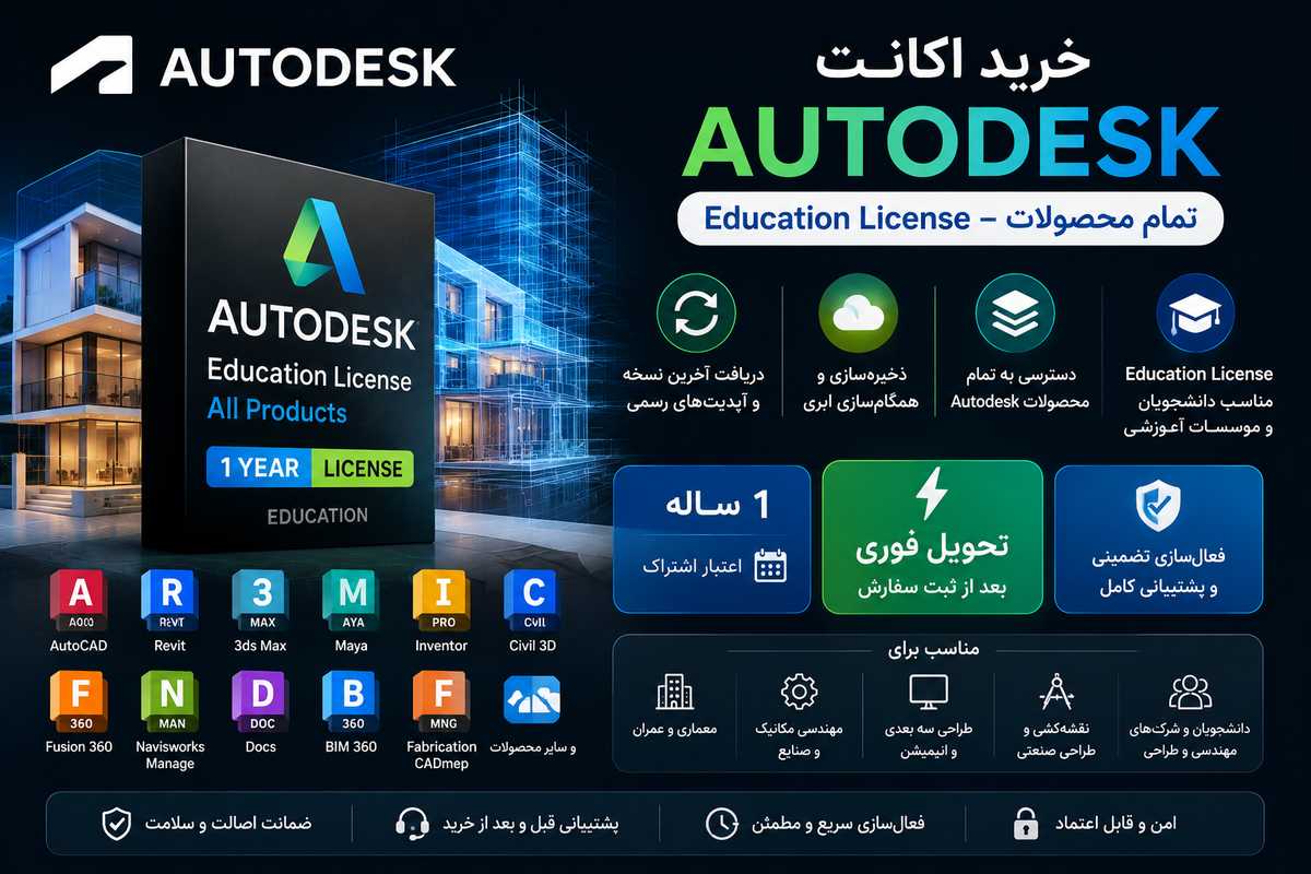 شرایط خرید اکانت AutoDesk