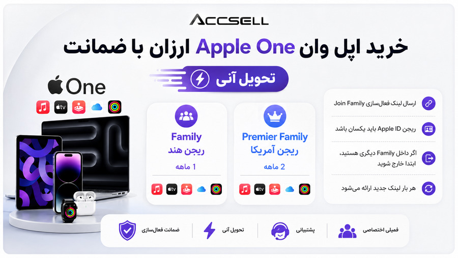 شرایط خرید اکانت اپل وان